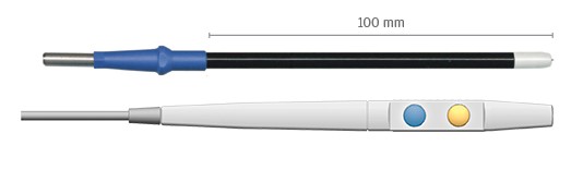 Argon Zwei-Knopf-Handstück mit Kanüle 100mm